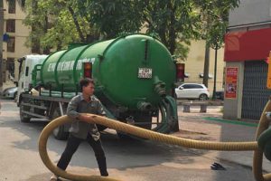 Hút bể phốt tại Mê Linh uy tín không đục phá [Giá 100k/xe]