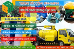 Dịch vụ hút bể phốt không đục phá