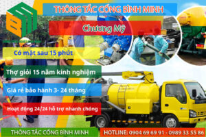 Hút bể phốt tại Chương Mỹ giá rẻ sạch 100% giá rẻ BH 5 năm