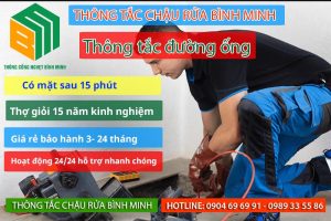 Bí quyết thông tắc đường ống nhanh chóng và hiệu quả