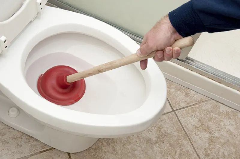 13 Cách xử lý bồn cầu bị nghẹt hiệu quả, nhanh chóng tại nhà 7 Dùng cây thụt bồn cầu