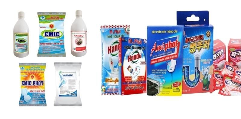 Tổng hợp các loại hóa chất làm tan mỡ trong ống thoát nước