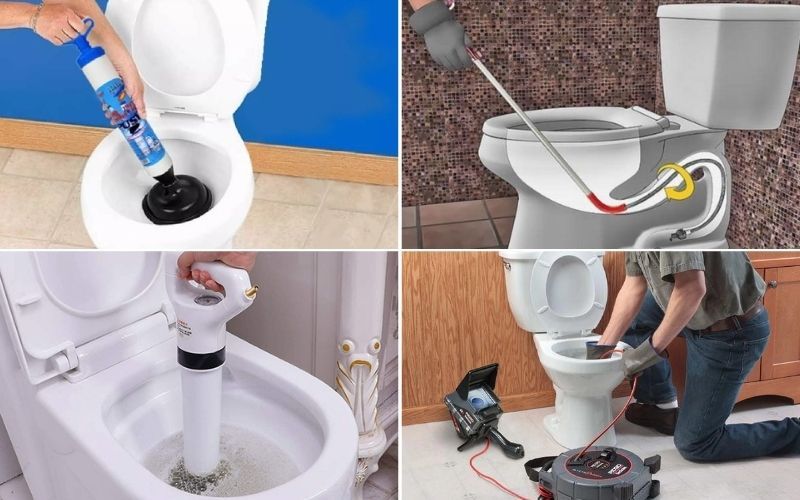 Chẩn đoán nguyên nhân và chọn dụng cụ thông bồn cầu bị nghẹt tại nhà