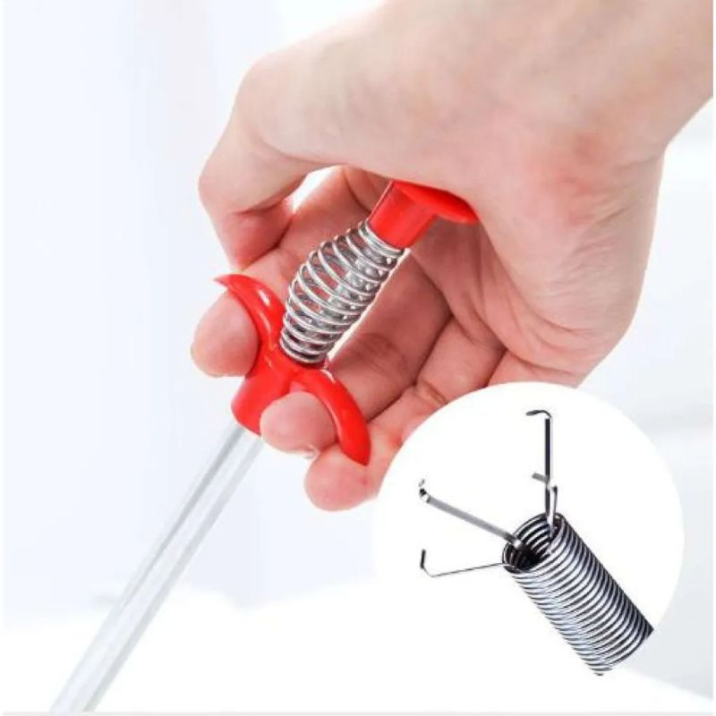 Cách dùng dây lò xo thông cống từng bước đơn giản tại nhà