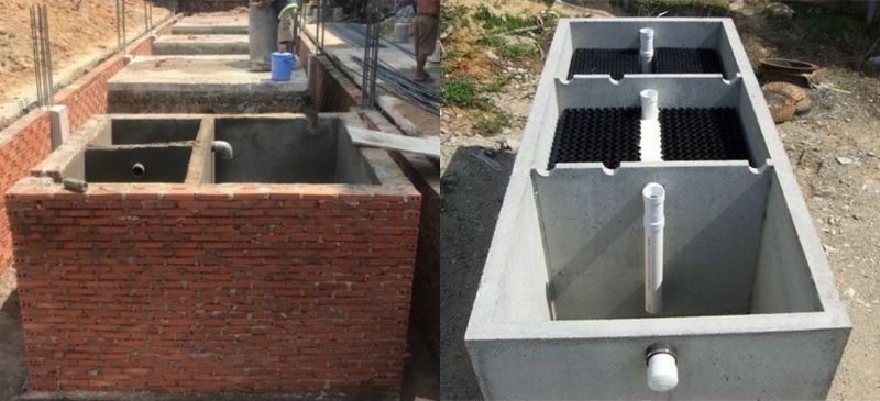 Lựa chọn hầm gạch, hầm tự hoại đúc sẵn cho từng trường hợp