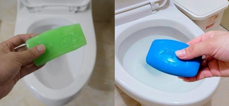 Mẹo lấy cục xà bông bị rơi vào bồn cầu nhanh sạnh