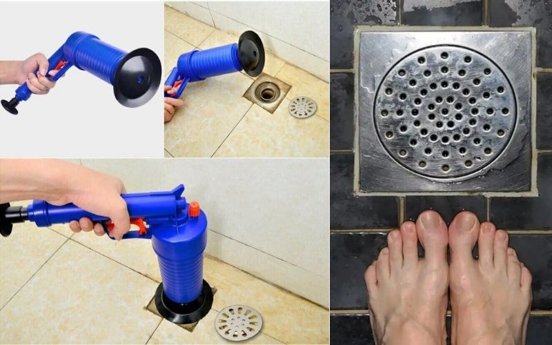 Sử dụng pittong thông tắc cống thoát nước nhà tắm hiệu quả tại nhà