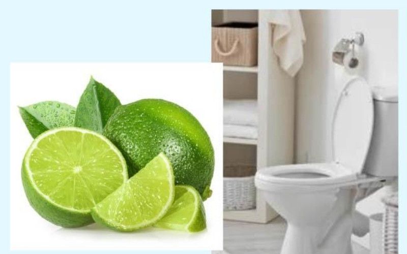 Khử mùi hôi bồn cầu và diệt khuẩn bằng hỗn hợp chanh tươi kết hợp tinh dầu thiên nhiên