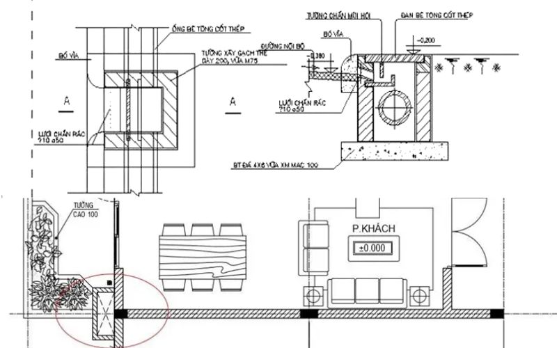 Hộp kỹ thuật nhà vệ sinh là gì? Kích thước và mẹo khắc phục 3 Bản vẽ chi tiết kích thước tiêu chuẩn và khoảng cách chừa lỗ sàn hộp gen nhà vệ sinh theo bản vẽ MEP