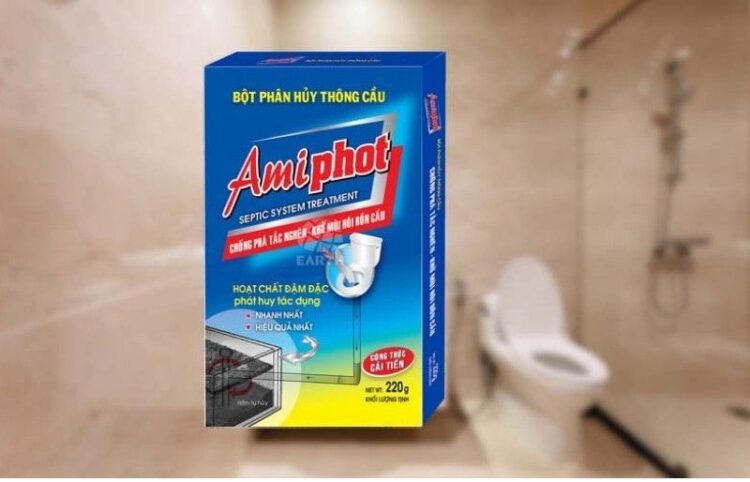 Amiphot phát huy tối đa tác dụng với chất thải hữu cơ mềm và mùi hôi bể phốt
