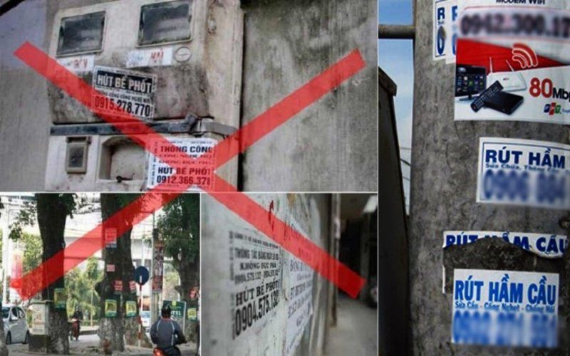 Cảnh giác chiêu trò dán tờ rơi hút hầm cầu giá rẻ 99k lừa đảo, báo khống thể tích tại Nha Trang.