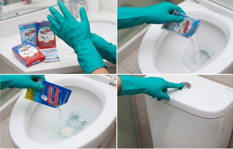 Bột thông tắc bồn cầu có hiệu quả không? Sự thật cần nắm rõ 7 Hướng dẫn cách sử dụng bột thông bồn cầu và men vi sinh an toàn với găng tay cao su bảo hộ