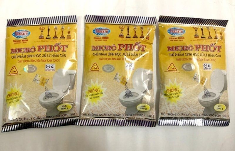 6 Bột thông bồn cầu cực mạnh & Bí quyết xử lý tắc tại nhà 7 Men vi sinh Microphot phân giải xenlulozơ và bảo vệ bể phốt